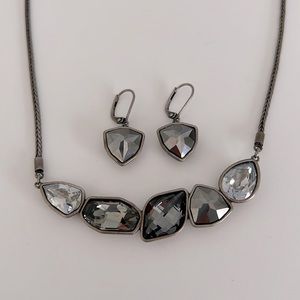 Touchstone Crystals by Swarovski Armour Necklace and Earrings set